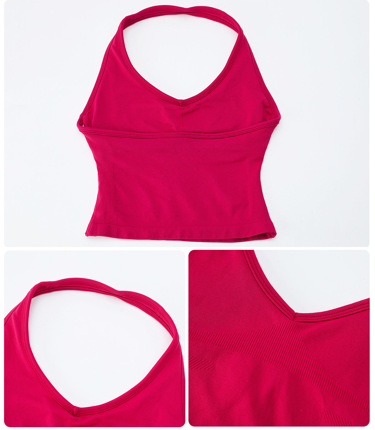 AMEL Seamless Sculpt Tank & Shorts Set – Raspberry