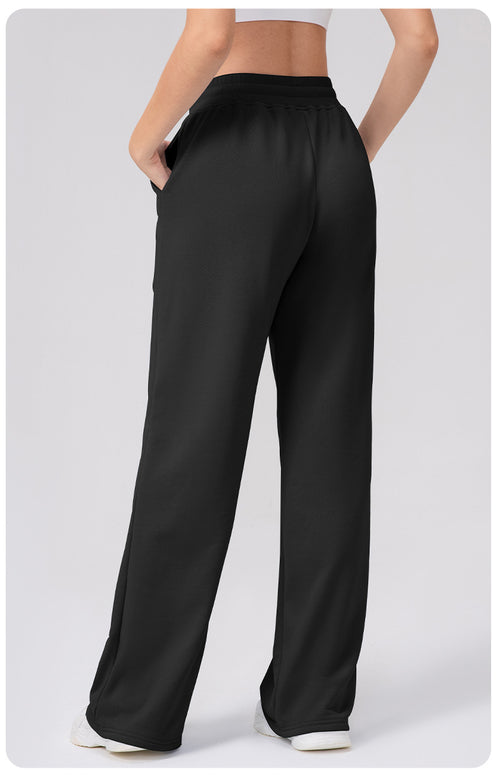 AMEL Everyday Wide-Leg Lounge Pants – Black
