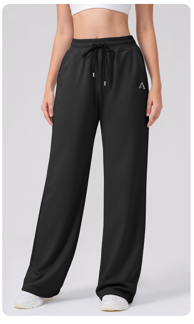 AMEL Everyday Wide-Leg Lounge Pants – Black
