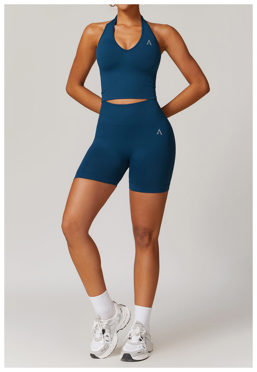 AMEL Women’s SculptFit Long Sleeve Active Set – Midnight Blue