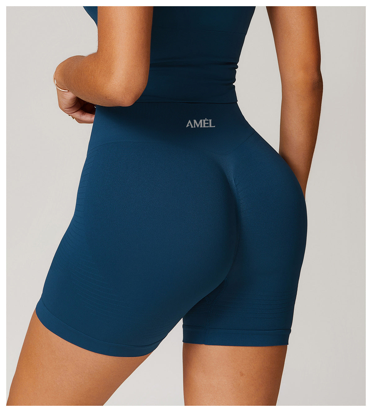 AMEL Women’s SculptFit Long Sleeve Active Set – Midnight Blue
