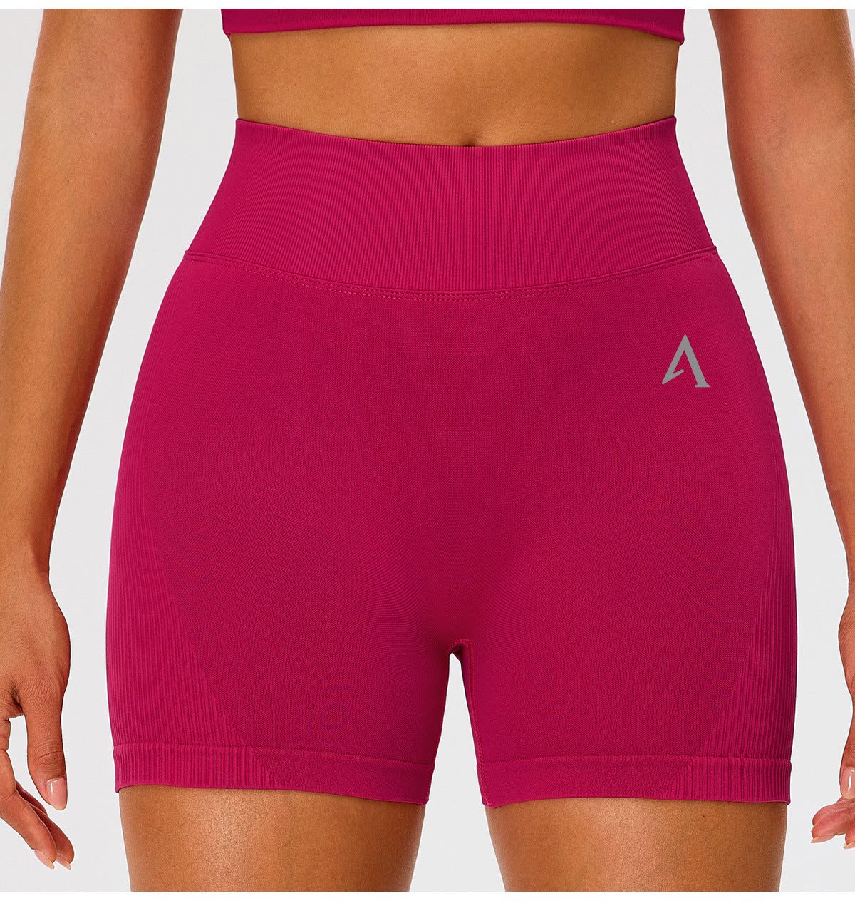 AMEL Seamless Sculpt Tank & Shorts Set – Raspberry