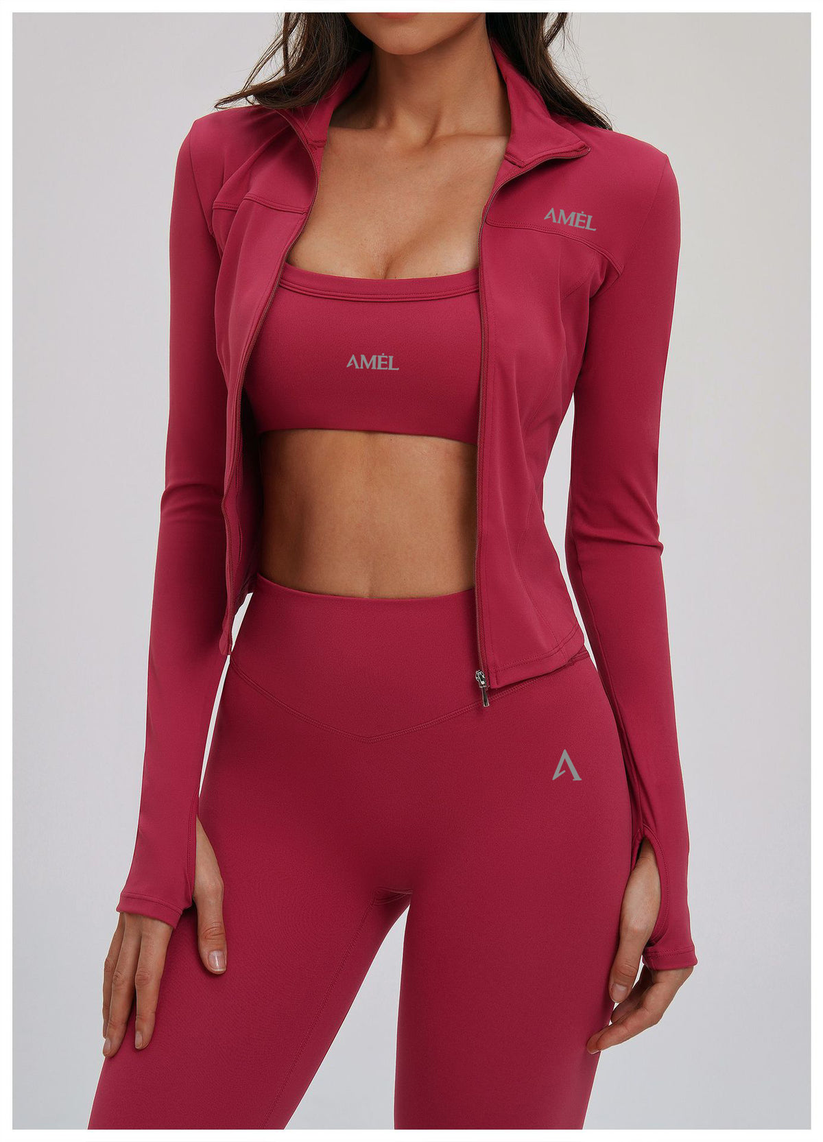 AMEL Contour Zip Jacket Activewear Set