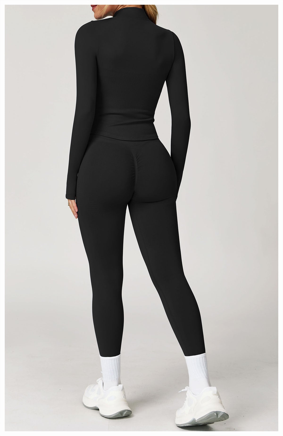 AMEL Women’s SculptFit Long Sleeve Active Set – Midnight Blue